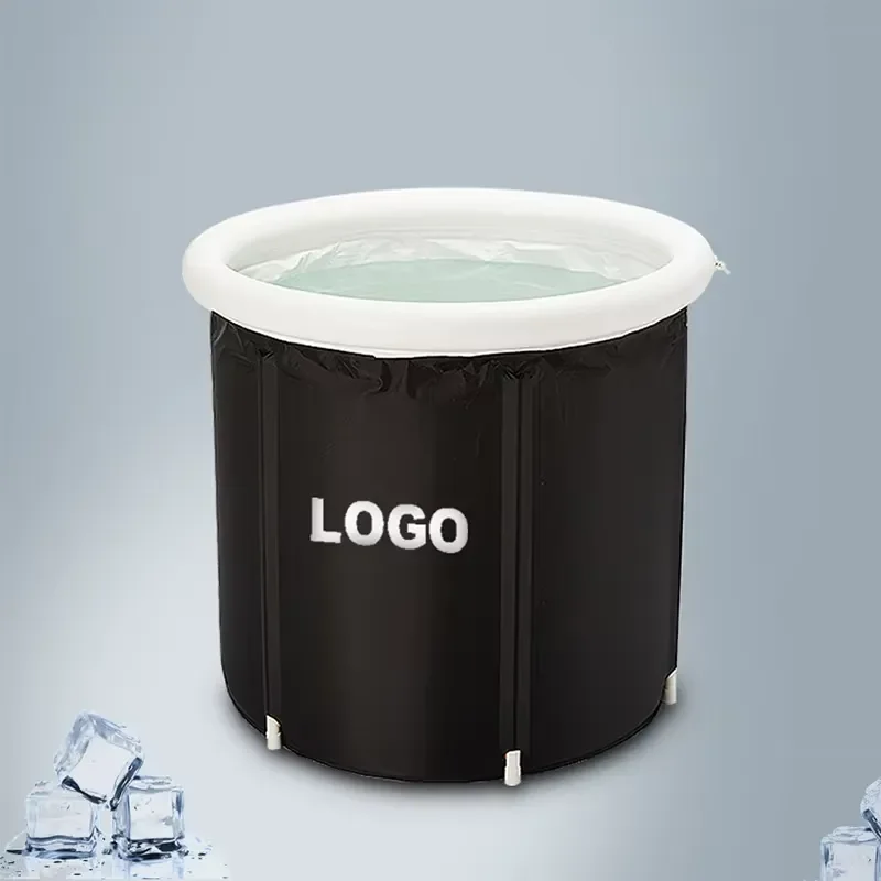 Portable PVC Inflatable Ice Bath Tub for Adults Foldable Home Spa Soaking Bathtub Easy Setup Cold Plunge Therapy Pool for