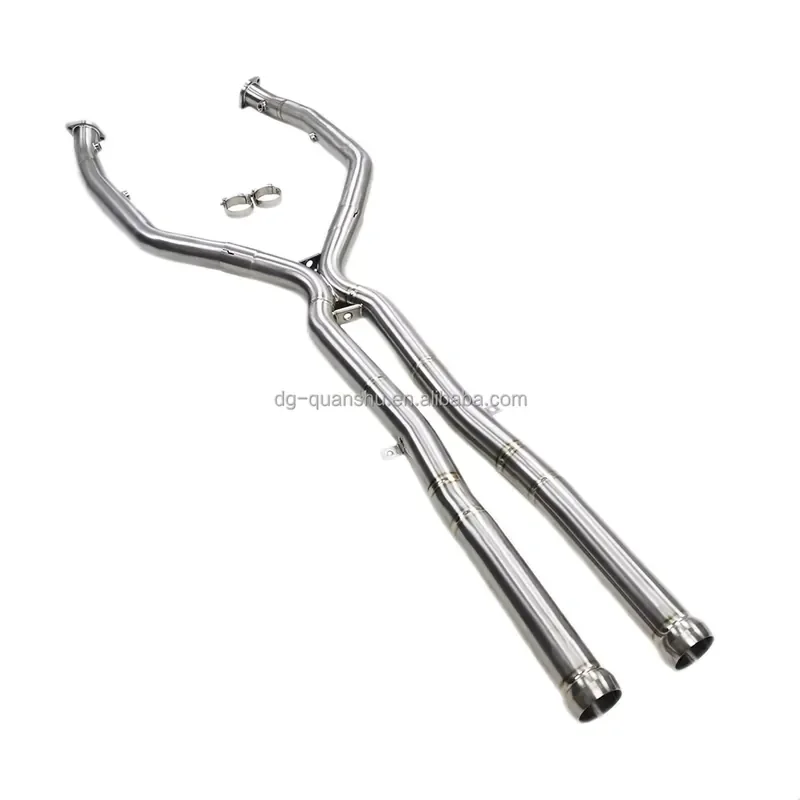 【Durable Practical Daria】 SuperSprint X-Pipe No Resonators for M3 E90 E92 E93 S65 4.0L V8 Engine 1.2mm Thick Titanium