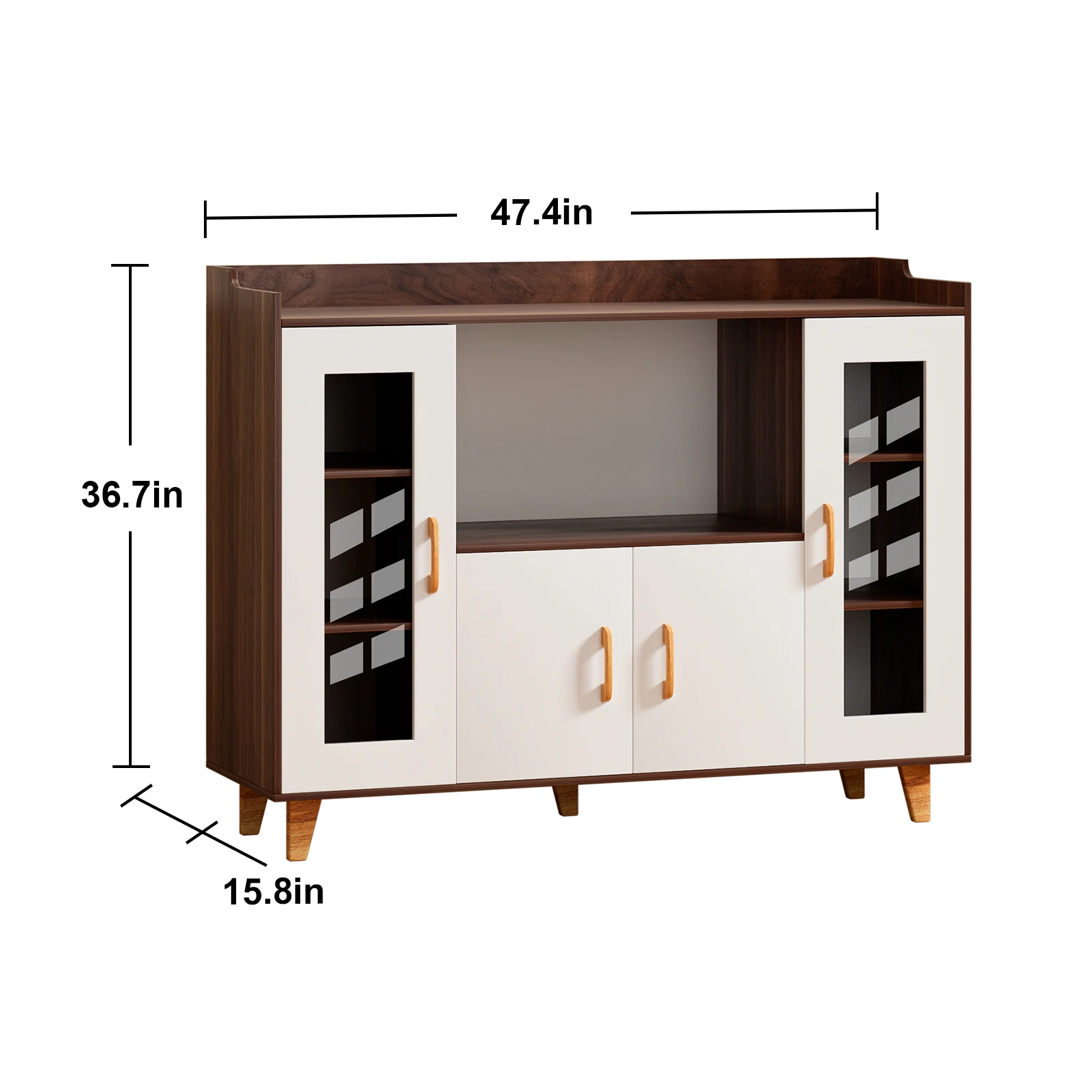 Armario Buffet de cocina con 4 puertas de almacenamiento, armario organizador de pecho, armario de ropa para niños y adultos, muebles para sala de estar