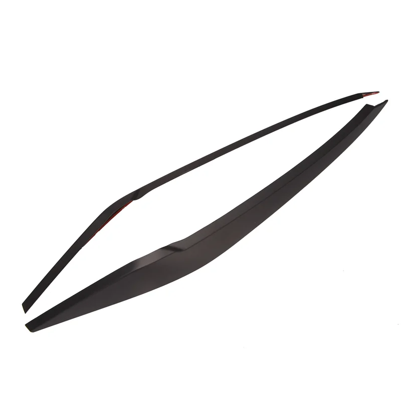 

1Pair Front Headlight Eyelids Eyebrow Trim Sticker For VW Polo 2019-2022 Molding Lamp Eyebrow Strips Lid Cover-A02G