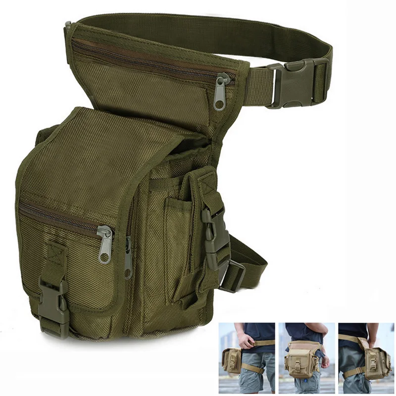 Waist Multi-functional Pack Pouch Leg Bag Outdoor Ride Waterproof Thigh Drop Leg Bag Military Hunting Utility Sport Bag