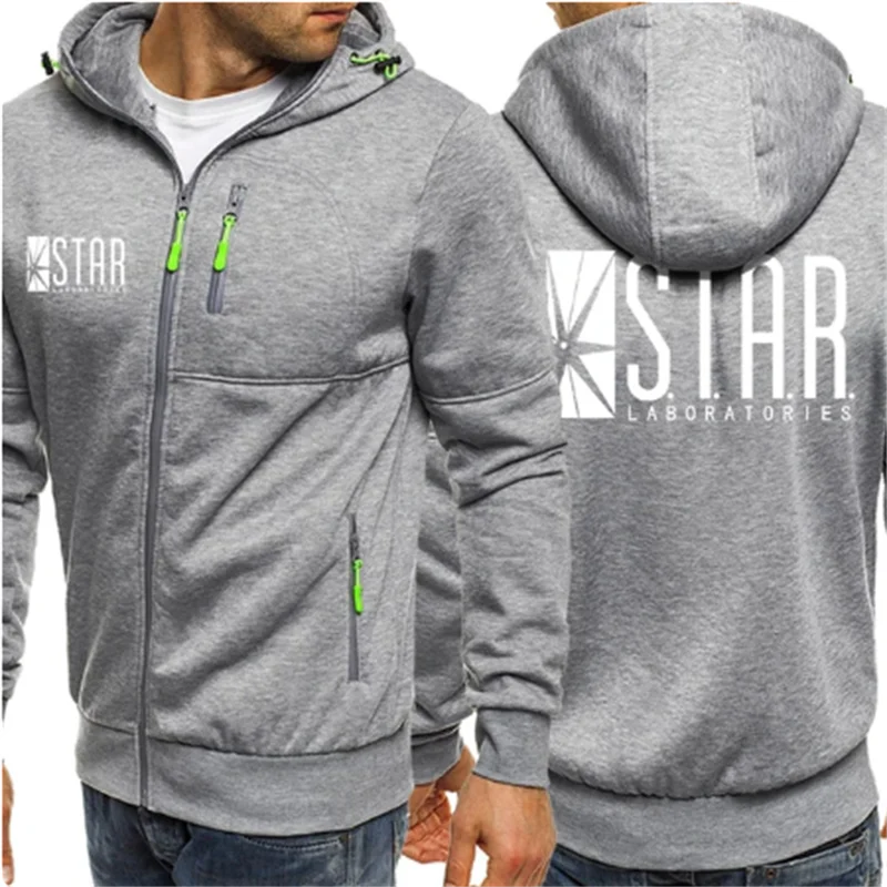 

New Men's Casual Hoodie Zipper Hoodie Coat Fashion Trend Solid Color Fashion Printed Fitness Hoodie Comfortable Top