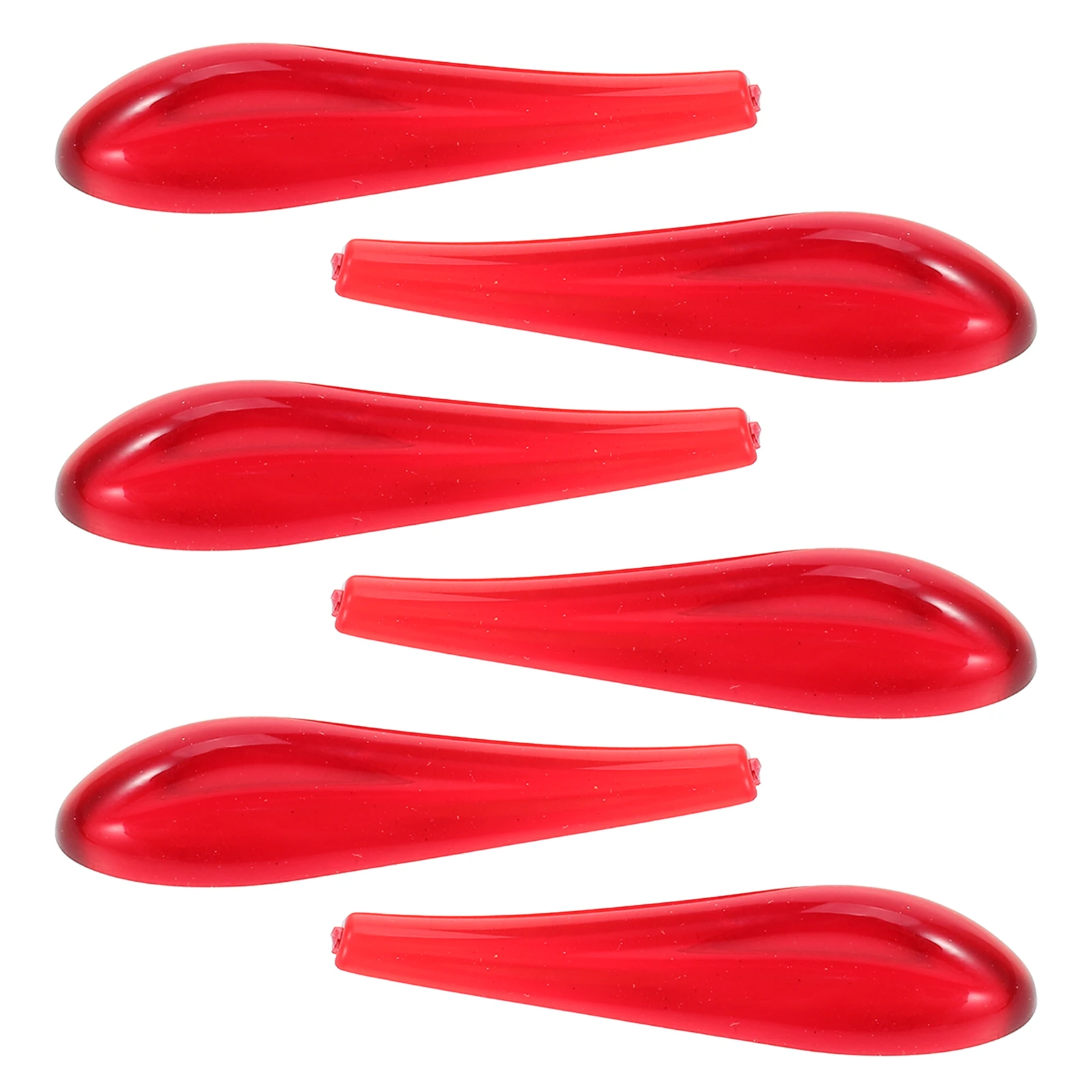 

6pcs Car Taillight Spoiler Sticker Durable Protection Plastic Automotive Bumper Decorations Vehicle Modified Part Reducing Wind