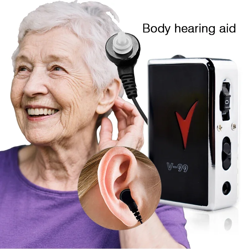 مساعدات للسمع الذكية للصمم فقدان السمع مكبرات الصوت جيب 50DB كسب الصوت الكبار الصم فقدان السمع الإيدز تعزيز #1