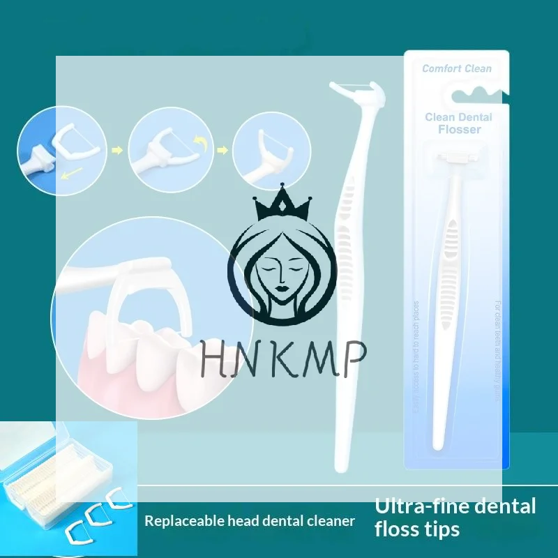 Replaceable Dental Floss Sticks Oral Cleaning Reusable Floss Sticks Dentist Teeth Sticks Oral Care Hygiene Toothpick Tools