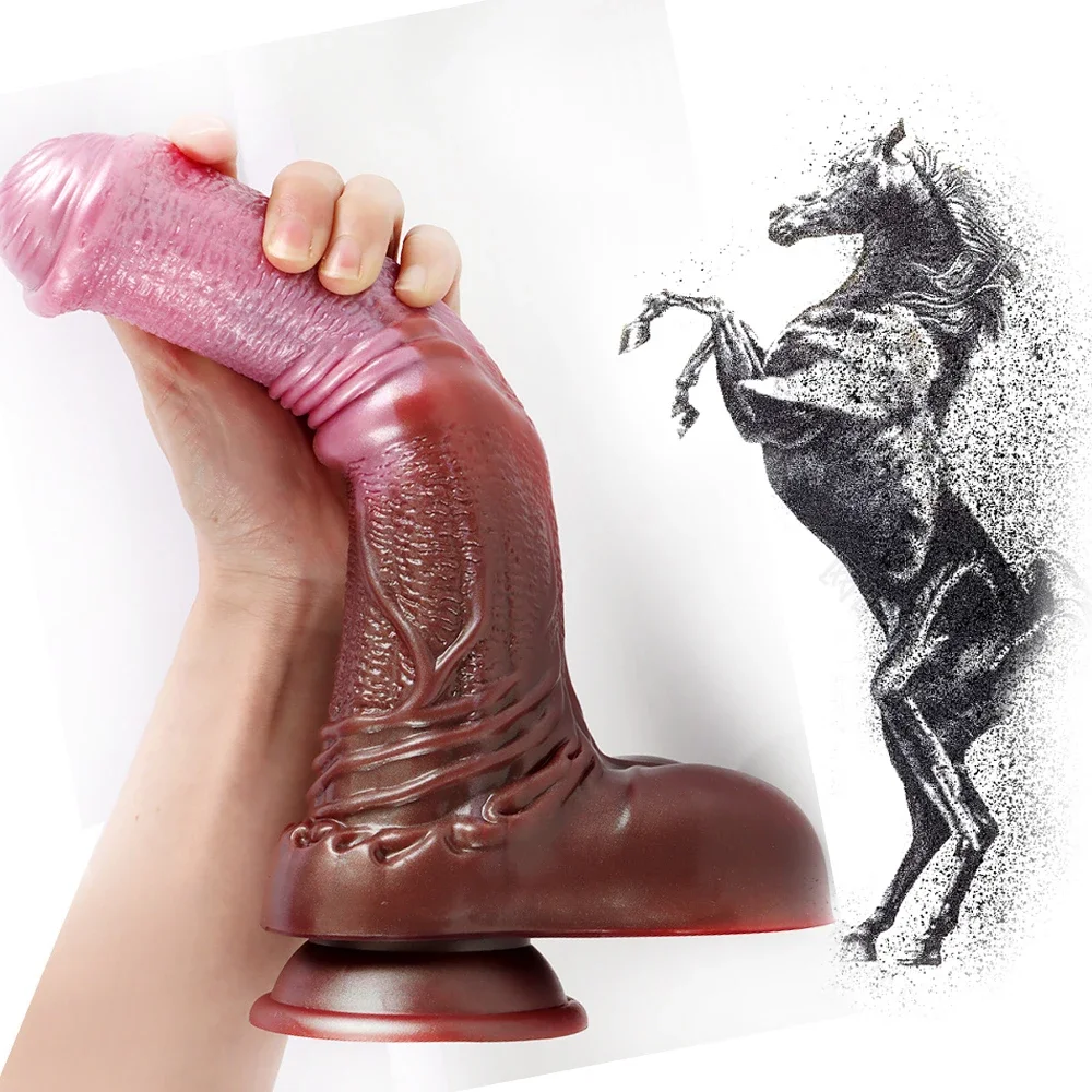 Giant Horse Dildo Vaginal Anal Big Ass Plugged Dildo Sex Toys Female/Male Big Dildo Deep Prostate Massage Stimulator ComfortAnal