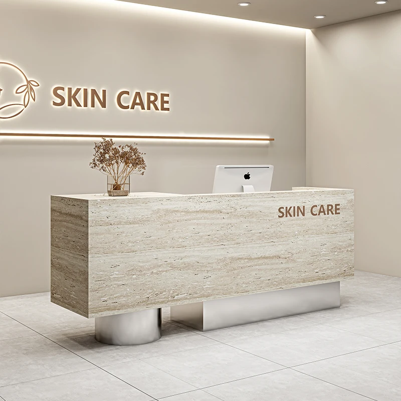 

Modern Luxury reception desk Clothing store beauty salon Computer desk bureaux de travail office table recepcion mostrador