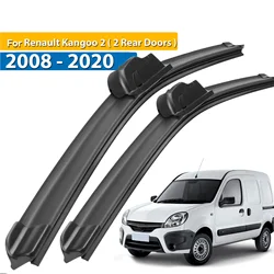 Erick's Wiper Front Wiper Blades For Renault Kangoo 2 ( 2 Rear Doors ) 2008 - 2020 Windshield Windscreen Car Rain Brush 22