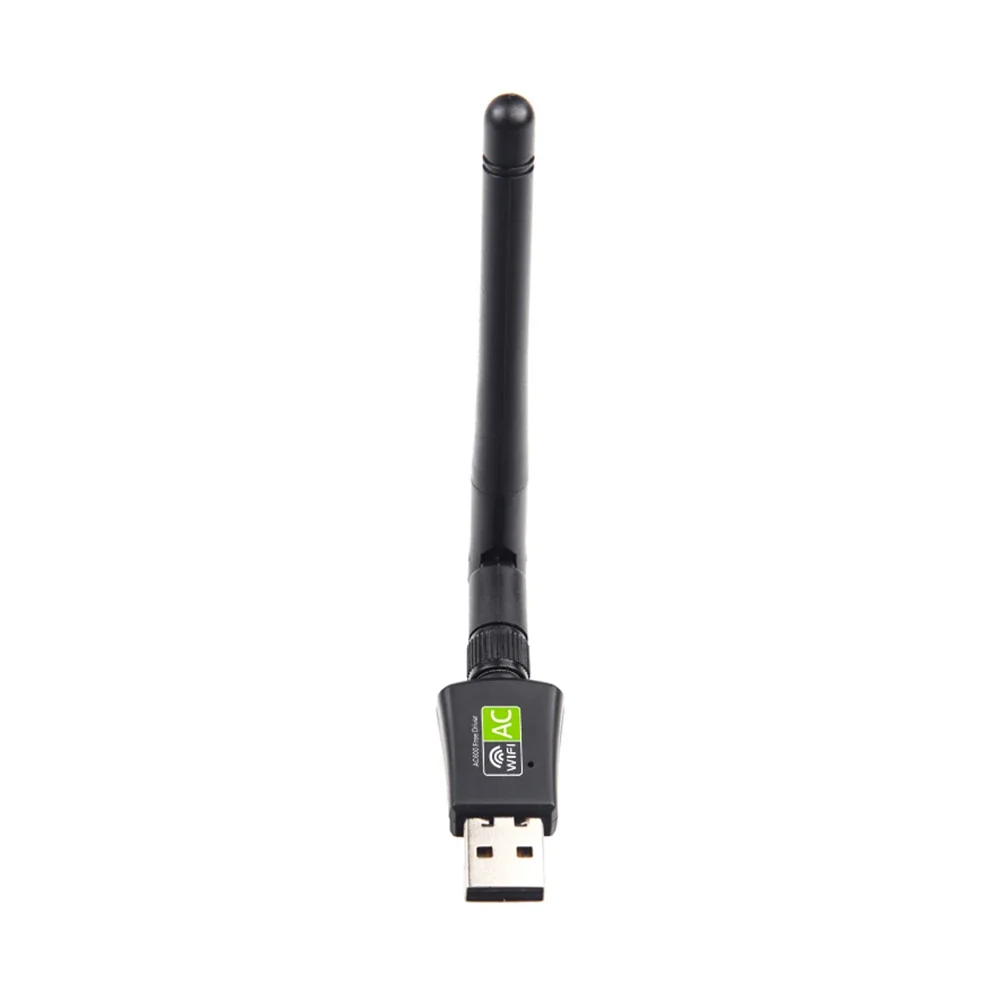 Двухдиапазонный 5 ГГц 2,4 ГГц 600 Мбит/с USB беспроводные сетевые карты Wi-Fi адаптер для настольного компьютера/ноутбука/ПК бесплатный драйвер