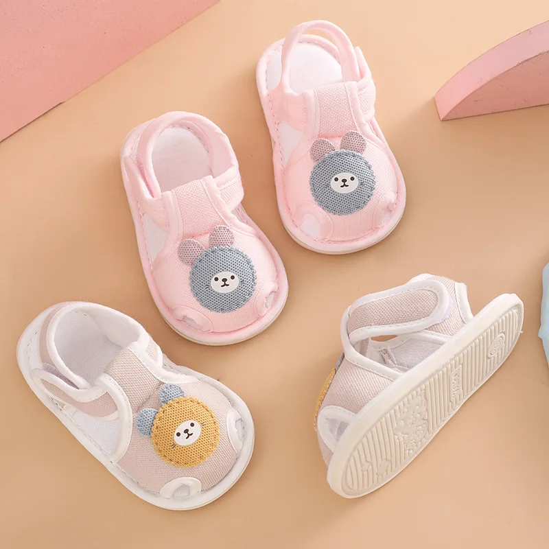 Summer Baby Shoes Breathable First Walkers Non-Slip Infant Indoor Sneakers Boy Girl Kid Sandals Soft Sole Lightweigt Shoe A1109