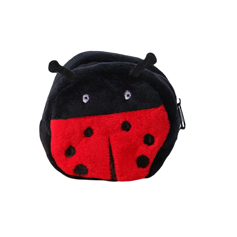 Cartoon Mini Plush 3D Zero Wallet Cute Coin Bag Key Bag Cute Plush Zipper Coin Bags Party Birthday Small Gifts For Children
