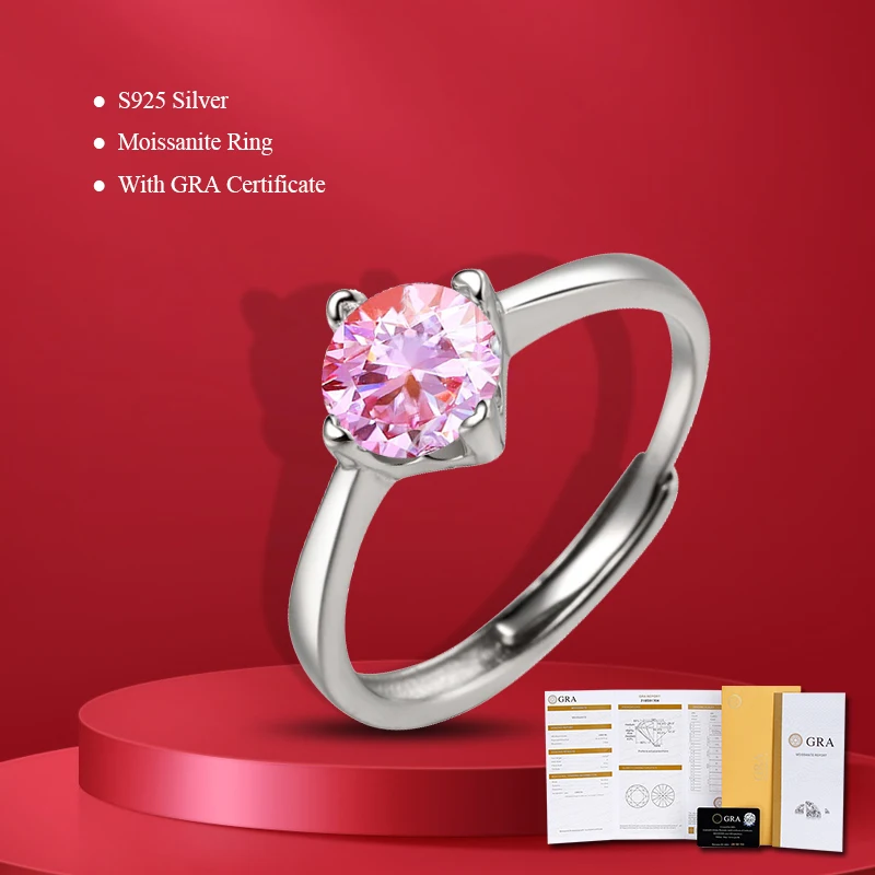 

Factory Price 925 Sterling Silver Moissanite Engagement Finger Rings Simple Rings for Women Best Gifts Shiny Wedding Jewelry