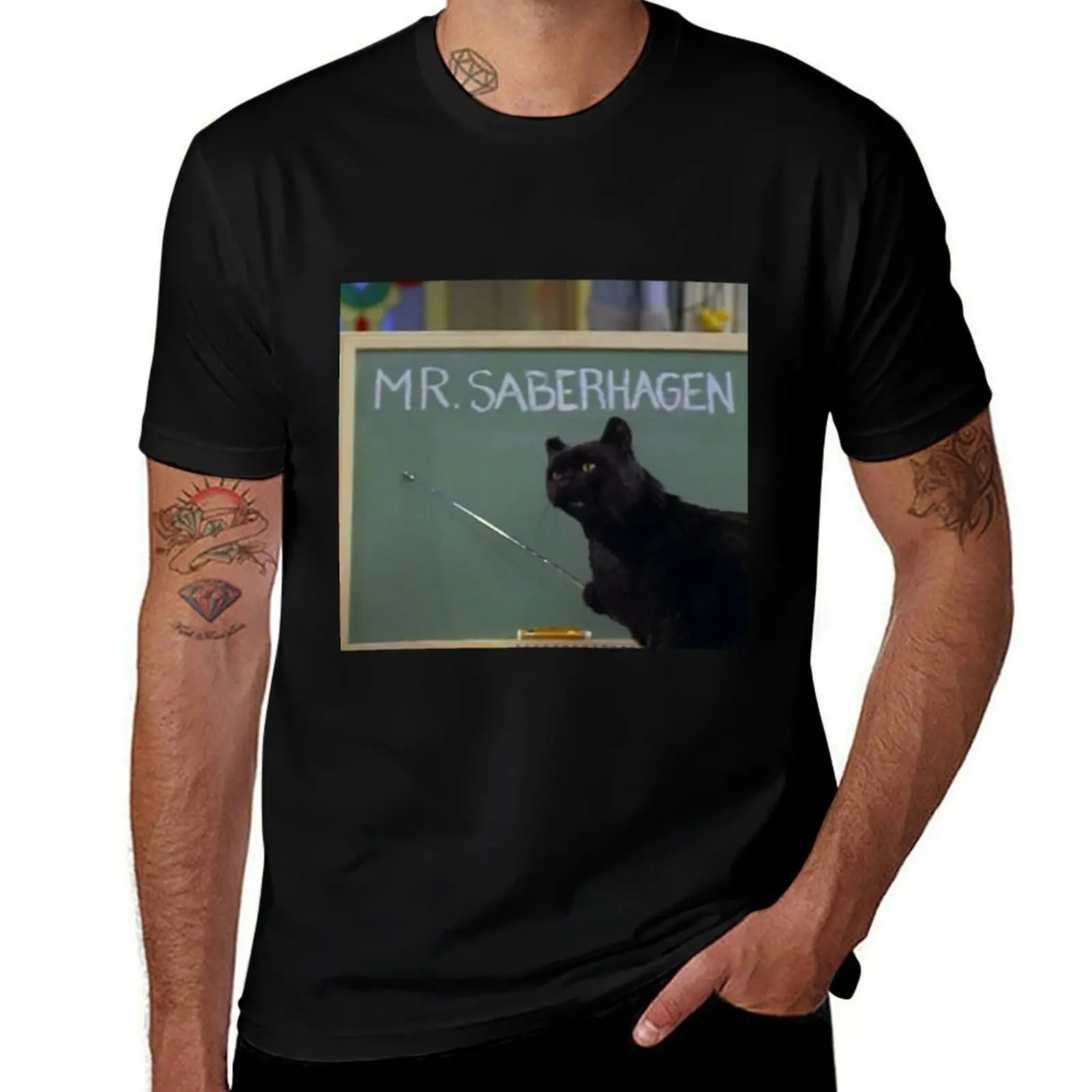 

Salem the Cat - Mr. Saberhagen T-Shirt plus size clothes boys whites graphic shirts anime mens graphic t-shirts pack