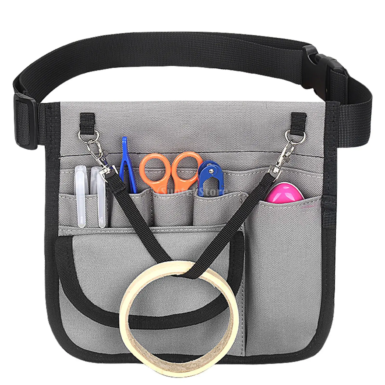 Practical Nurse Fanny Pack Scissors Holder Storage Waist Pouch Multi Compartment Nursing Tool Bags Case Oxford Cloth Nurse