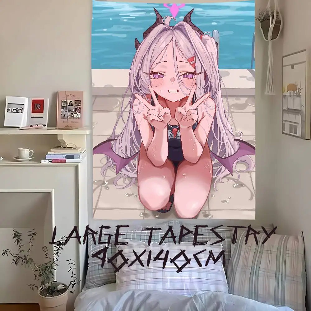 Pretty Hot Cute Girl Hina Tapestry Decoration Bedroom Dormitory Background Cloth Holiday Home Party Living Room Club Tapestry