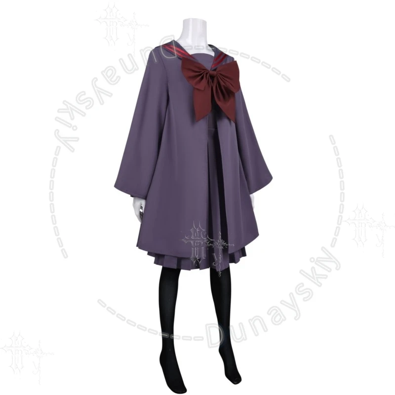 Sailor Uniform With Cloak Kuroe Akaishi Cosplay Full Anime Kaiju Grl Caramelise Outfit For Comic Con Halloween Theme Party Dark view 4
