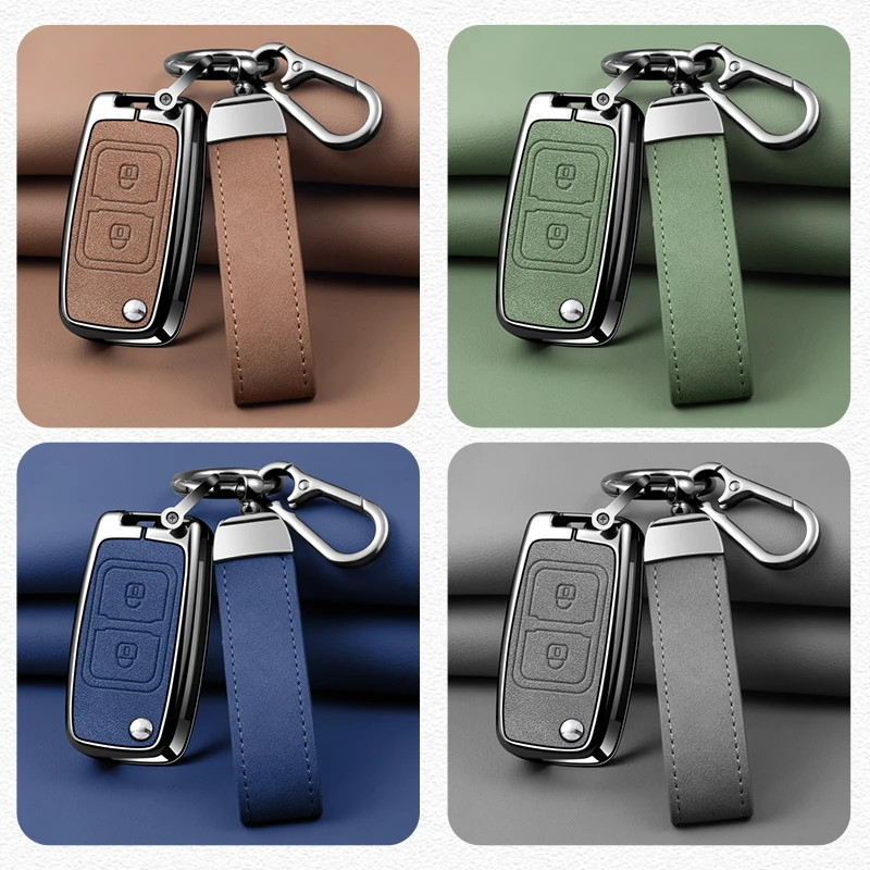 Alloy Car Key Case Cover For Chery Fora Elara A5 A1 Ego Tengo A3 Cielo T11 M11 A13 E5 Tiggo E5 Fulwin Cowin EASTER 3 5 Chance