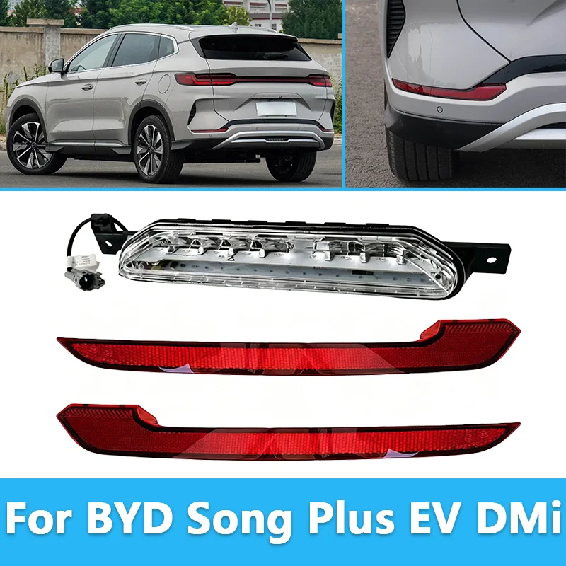 

For BYD Song Plus EV DM-i Champion Edition Rear Bumper Fog Light Fog Lamp Brake Light Rear Fog Lamp Assembly Auto Parts