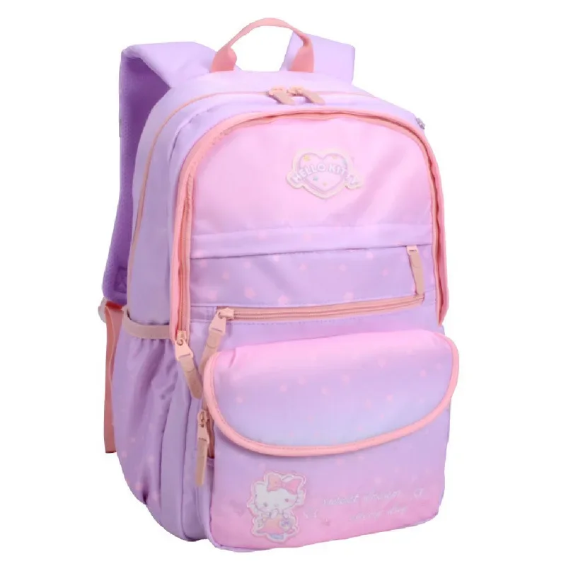 Hello Kitty Kids Backpack Origin Genuine Kawaii Schoolbags Toddler Backpack Purse Kids Bags for Girls Cute Zipper Purse Backpack