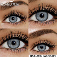 EYESHARE 1pair Natural Color Contact Lenses for Eyes Blue Lenses Gray Pupils Lens Brown Lenses Yearly Cosmetic Green Contacts