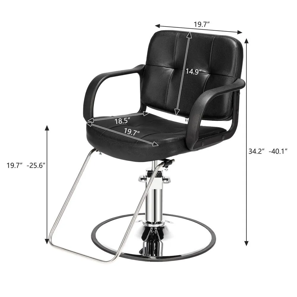 Nova cadeira de salão hidráulico saúde beleza spa estilo cabelo assento preto barbeiro