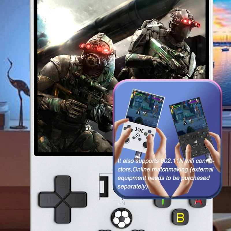 Портативная игровая консоль, 4-дюймовый IPS-экран, двойной джойстик, вибрационный двигатель, ретро-портативная видеоконсоль, игровой подарок для детей R36MAX