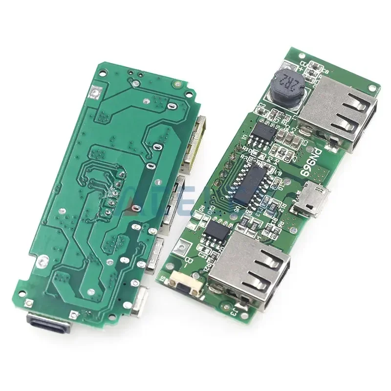 Lithium Battery Charger Board LED Dual USB 5V 2.4A Micro/Type-C USB Mobile Power Bank 18650 Charging Module Circuit Protection