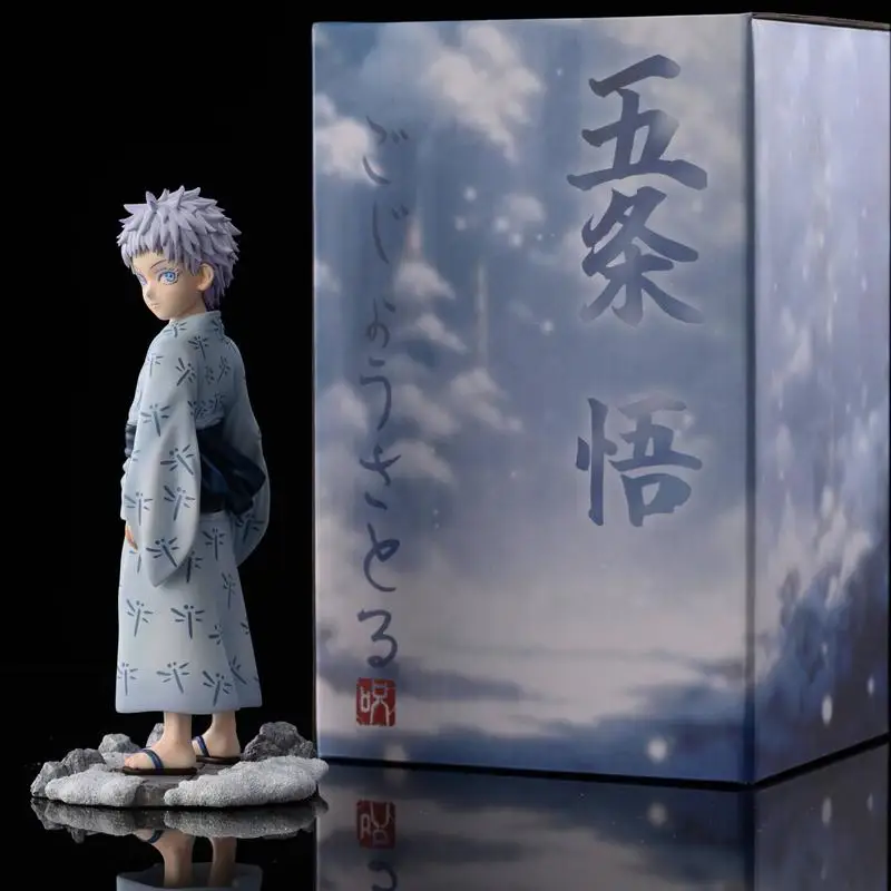 

17 см Jujutsu Kaisen Gojo Satoru аниме фигурка Gk статуя из смолы Коллекционный декор для рабочего стола для ПК чехол 20 см ограниченная серия