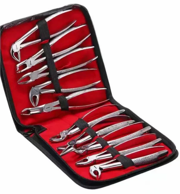 

10pcs Adult Orthodontic Pliers Tooth Extraction Forceps Kit Stainless Steel Surgical Instruments tool kit
