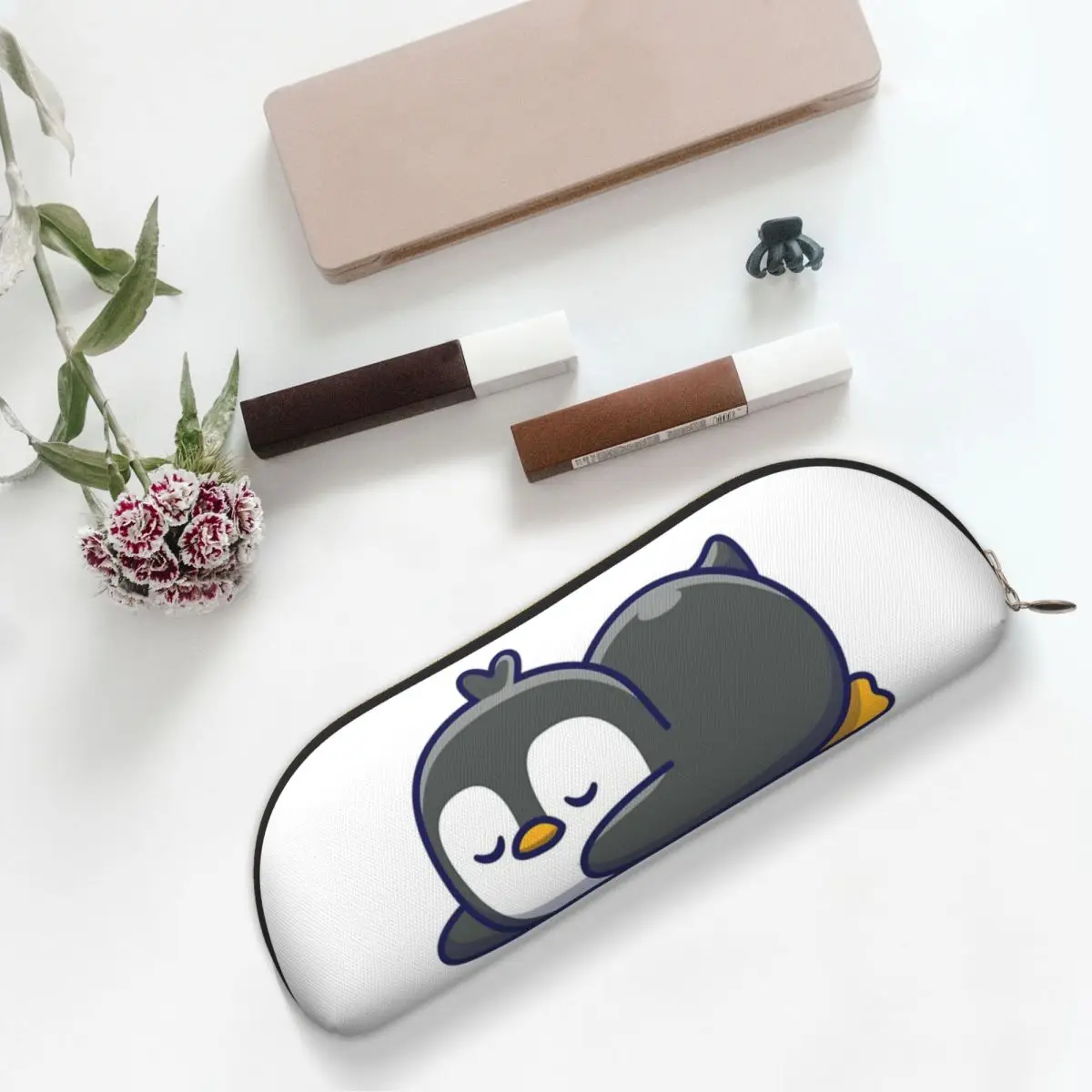 

Penguin Pencil Case Pen Holder Storage Stationery Supplies Big Capacity Pen Box Pencil Bag for Boys Girls Gifts