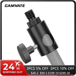 CAMVATE-Cabezal de soporte de luz de 16mm con conector de rosca macho M12 y tornillo de rosca de 1/4 