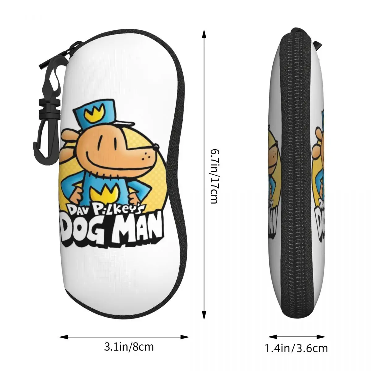 Custom Dogs Man Sunglasses Soft Case Neoprene Zipper Shell Eyeglass Case Protective Box For Glasses
