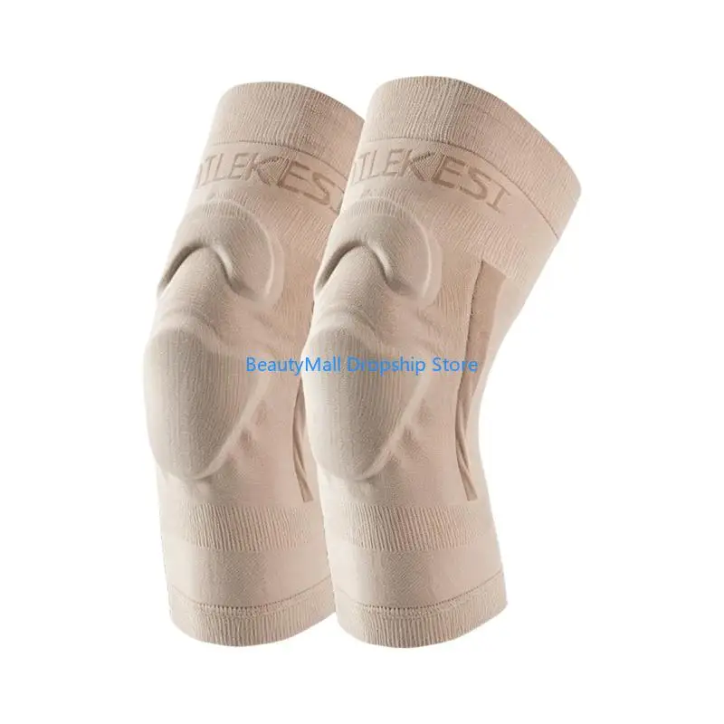 40JD 1Pair Knee Compression Sleeves With Mesh Ventilation Knee Brace For Men Women Fitness And Daily Use