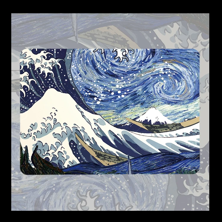 Ukiyoe The Great Wave Starry Night Case for Macbook neo Air 13 Pro 13 15 A2338 Touch Bar for Mac Book Pro 16 Matte Hard Shell
