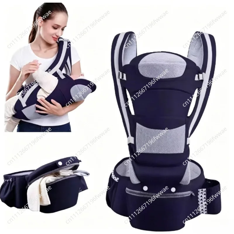 Newborn Ergonomic Baby Wrap Sling - Kangaroo Carrier Backpack for Travel