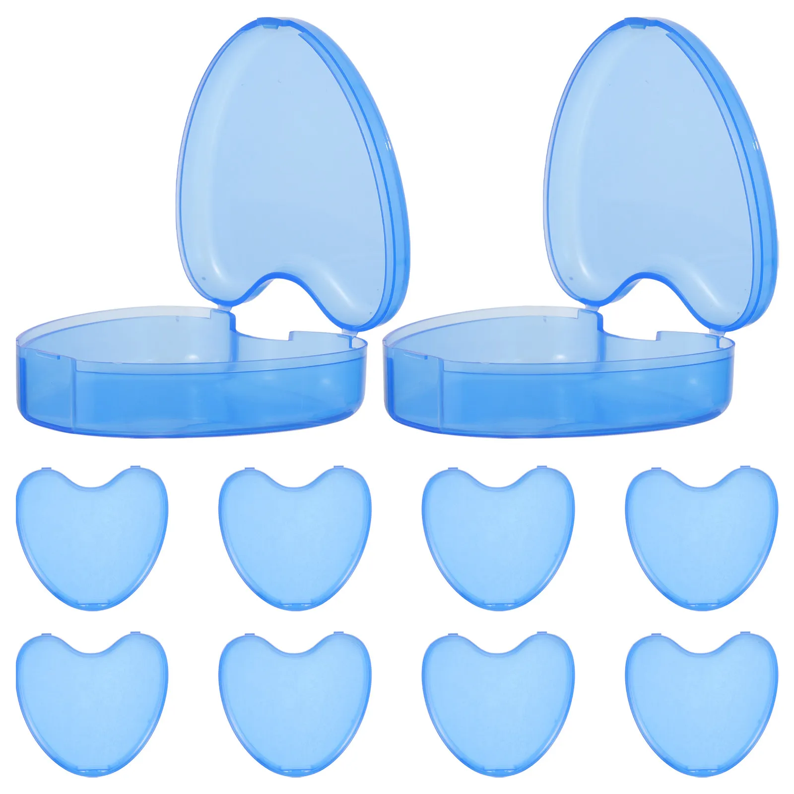 

10Pcs Dental Guard Container Case Teeth Aligner Storage Box Portable Retainer Holder Travel Denture Organizer Lightweight