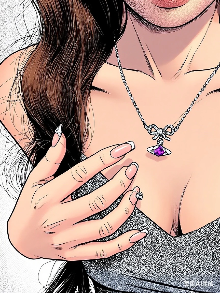 مجموعة VIVI NANA الماسية ذات النمط نفسه قلادة زحل كلاسيكية متعددة الاستخدامات #1