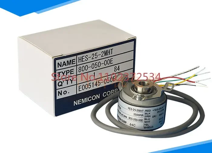Original NEMICON internally sealed incremental 2500 wire hollow shaft photoelectric rotary encoder HES-25-2MHT