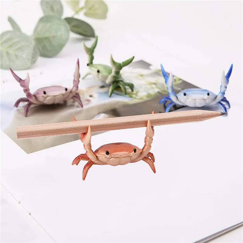 Easy to Hold Useful Weightlifting Crab Pen Holder Bright Color Crab Pen Holder Simulation for Students