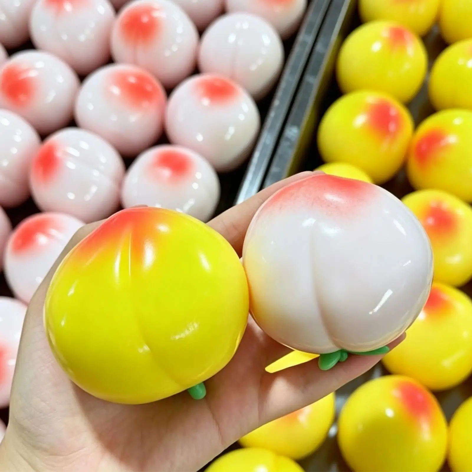 6x6.5cm slow rising Fruit Squeeze Toy, Moldable Pinch Stress Relief Fidget, for Kids Teens Adults Students Travel Study