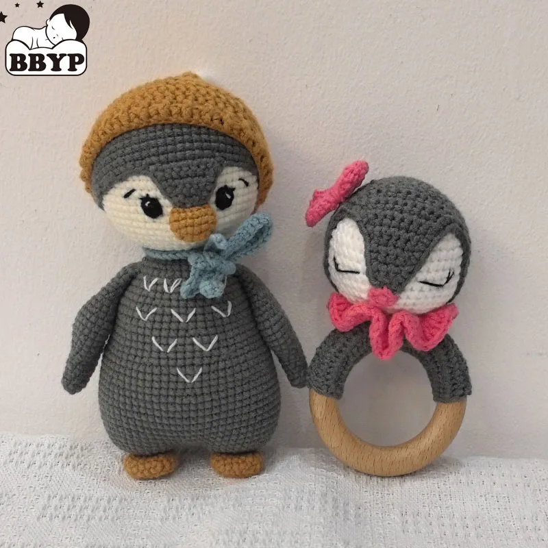 

Knitting Penguin For Doll Stuffed Animal Bear Toy Soft Comfortable Sleeping Dolls Emotion Appease Toy Bedroom Decoration Baby