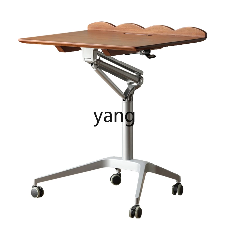 

YJQQ Solid Wood Computer Desk Bedroom Home Writing Desk Mobile Desk