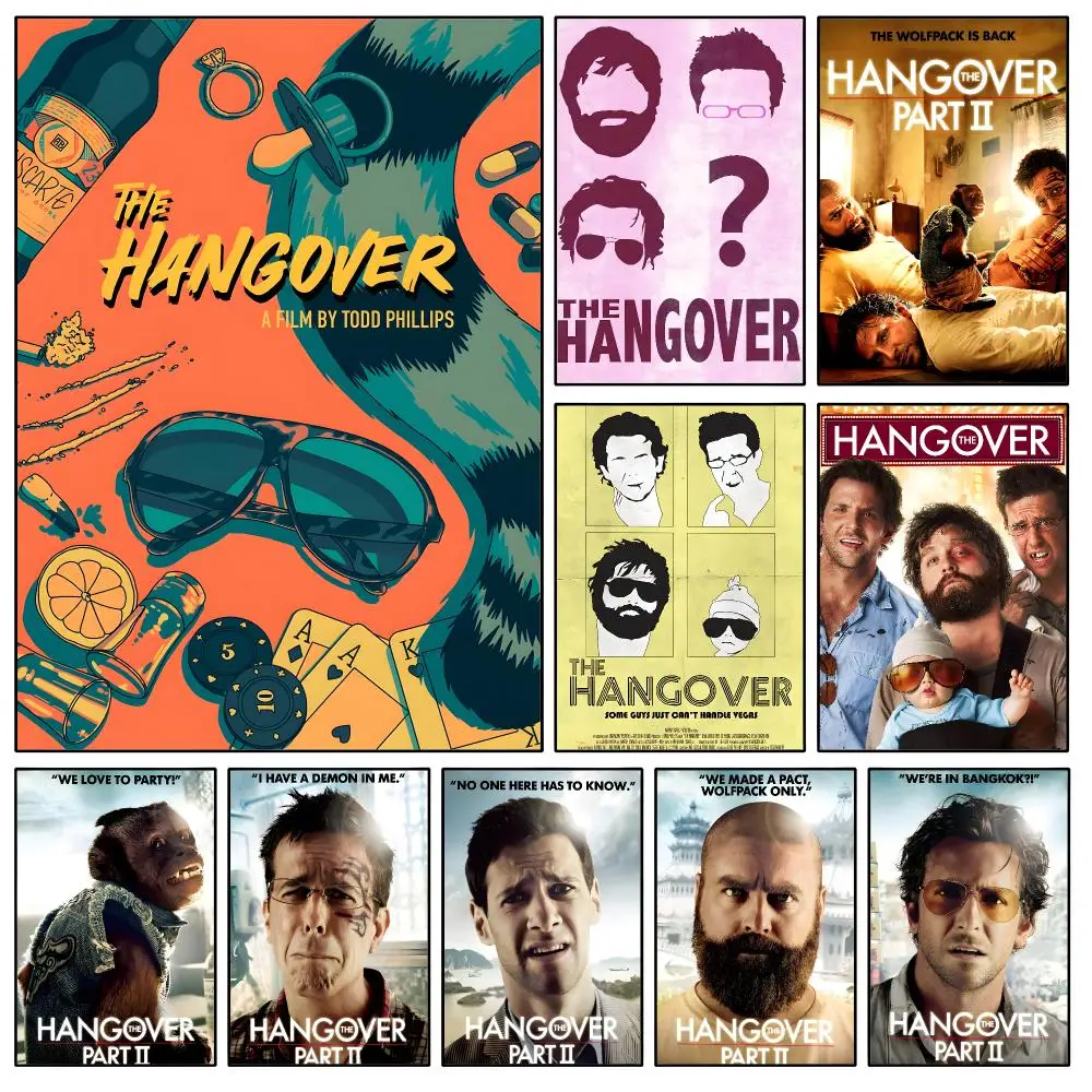 Movie The Hangover Alan Wolfpack Vegas Poster Waterproof HD Modern Peel And Stick Wall Decor Bedroom Living Room Dorm Office