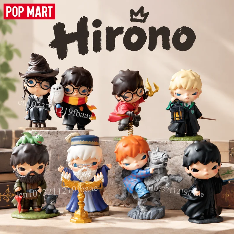 Juguetes originales de la colección POP MART Hirono x Harry Potter, caja sorpresa, caja misteriosa de Dumbledore, bolsa sorpresa de Snape, figura de anime de Malfoy, muñeca adorable, regalos.