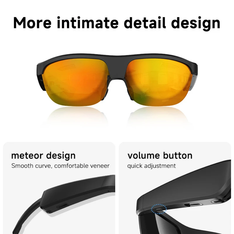 Audio Bluetooth Glasses Talk and Listen To Music Wireless Sports Waterproof Running UV Protection Riding Intelligent Sunglasses