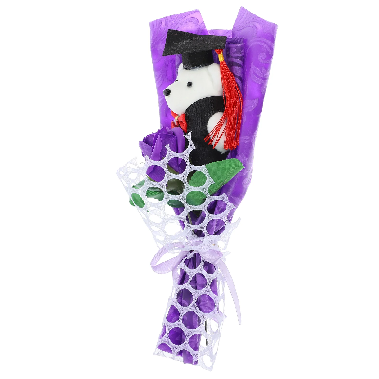 

Bear Bouquet Graduation Graduates Gift Chic Decoration Soap Flower Ornament