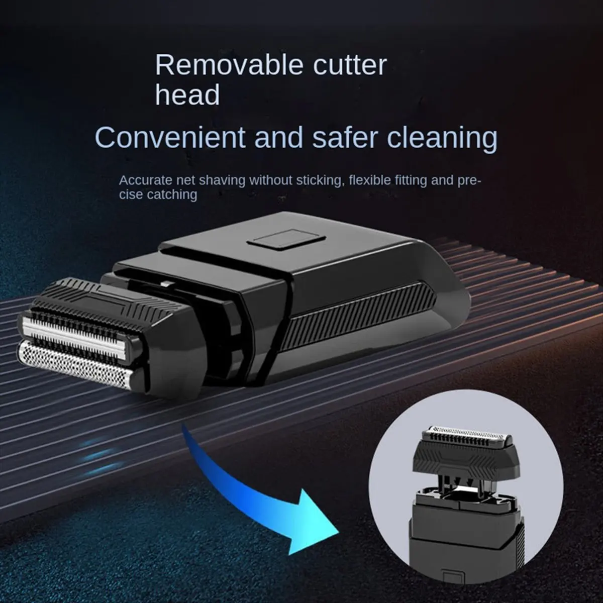 a73u-メンズ-バルドヘッドシェーバー、usb充電式、防水、lcdディスプレイ-滑らかなシェービングのためのテクニカルグルーミングツール