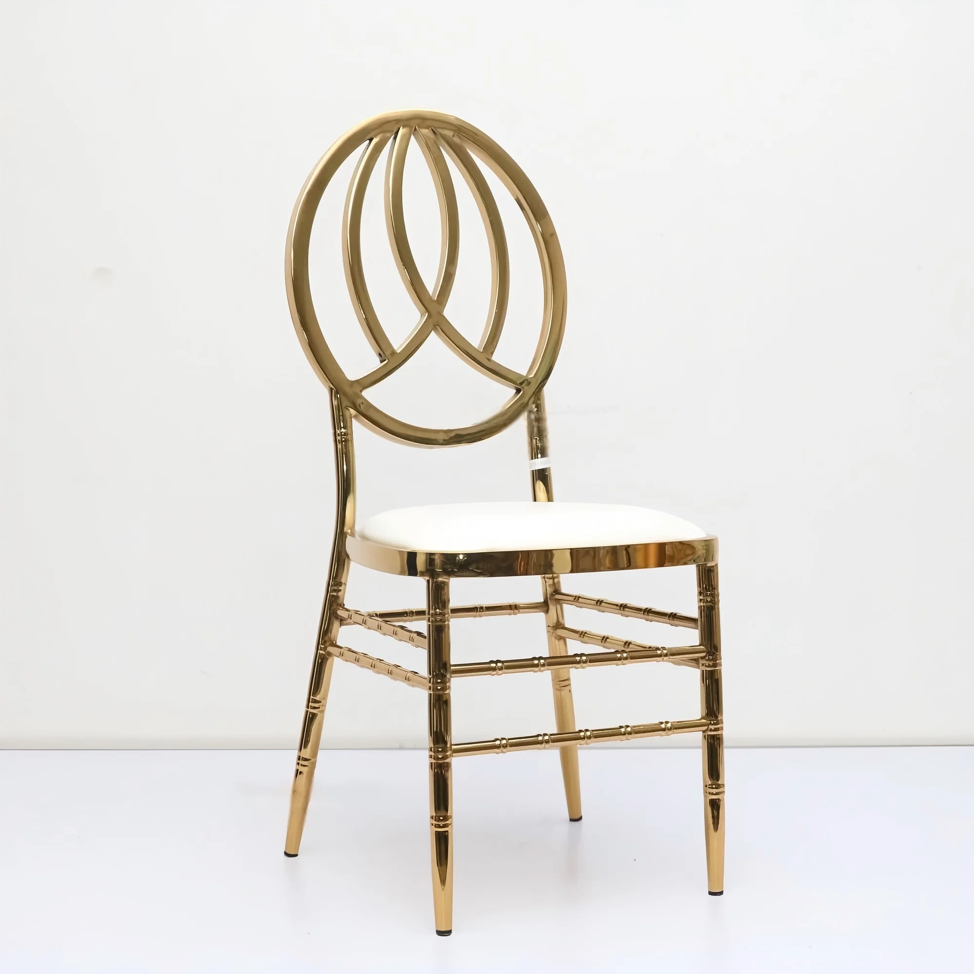 

Hotel outdoor wedding party gilded chair new design metal chair