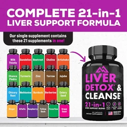 Liver cleansing, detoxification,and repair formula containing dandelion root,Korean thistle extract,and choline for liver health