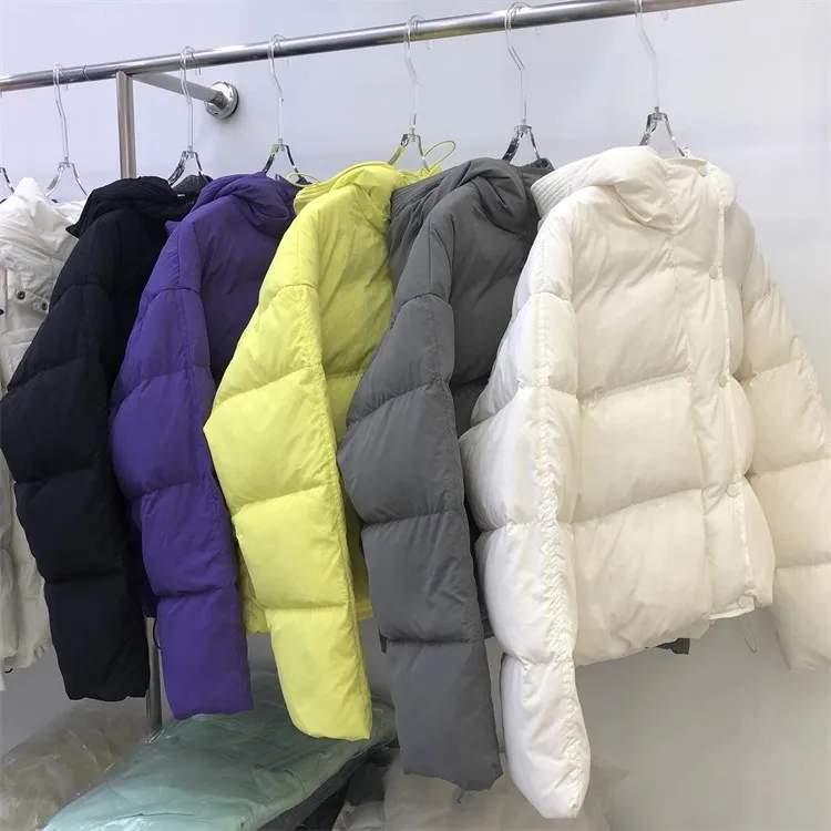 2023 Winter Chic Hooded Down Cotton Puffer Parka Coats Women Loose Solid Thicken Warm Jacket Female New Fashion Zippers Outwear